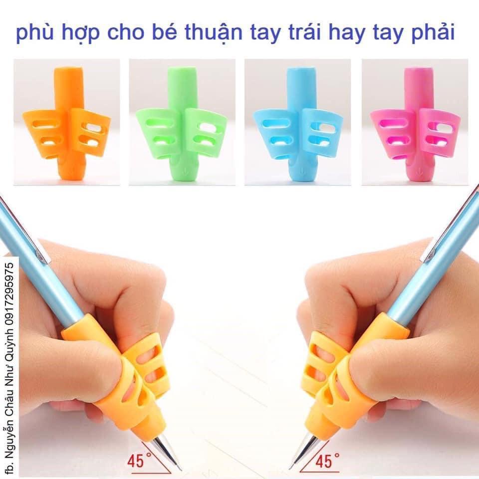 Set 3 Đệm Định Vị Tay Cầm Bút Cao Su Cao Cấp - Dụng Cụ Đệm Tay Cầm Bút Đúng Cho Bé Tập Viết
