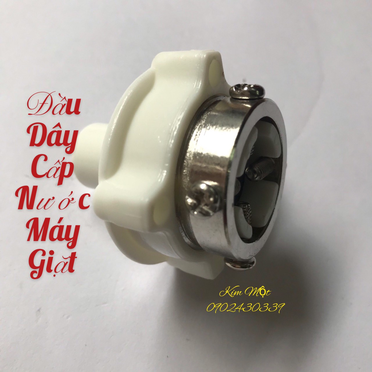 Đầu nối dây cấp nước máy giặt ( Đầu 4 vít )