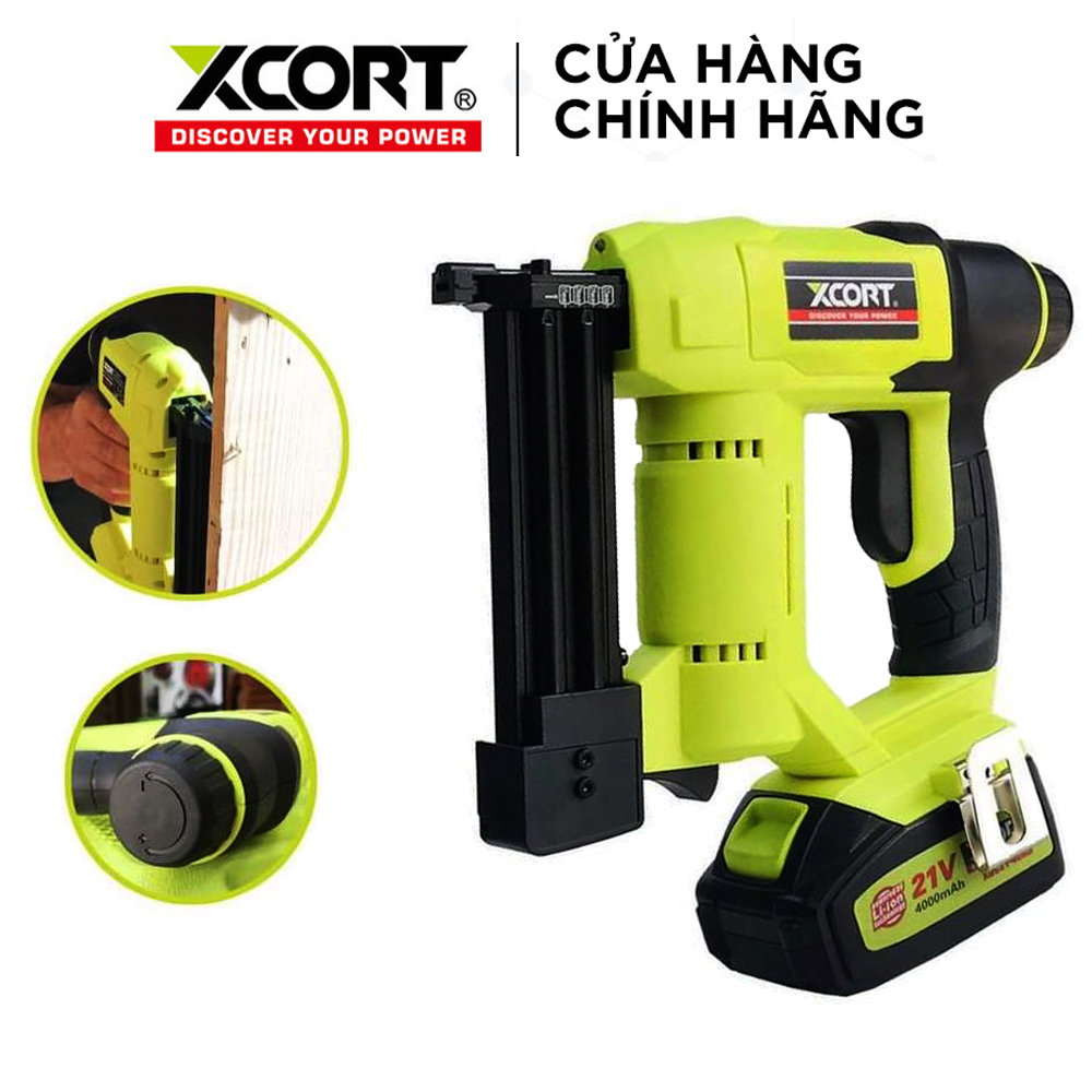 Máy bắn đinh Máy bắn đinh dùng pin Máy bắn đinh gỗ U và T XCORT Chính Hãng