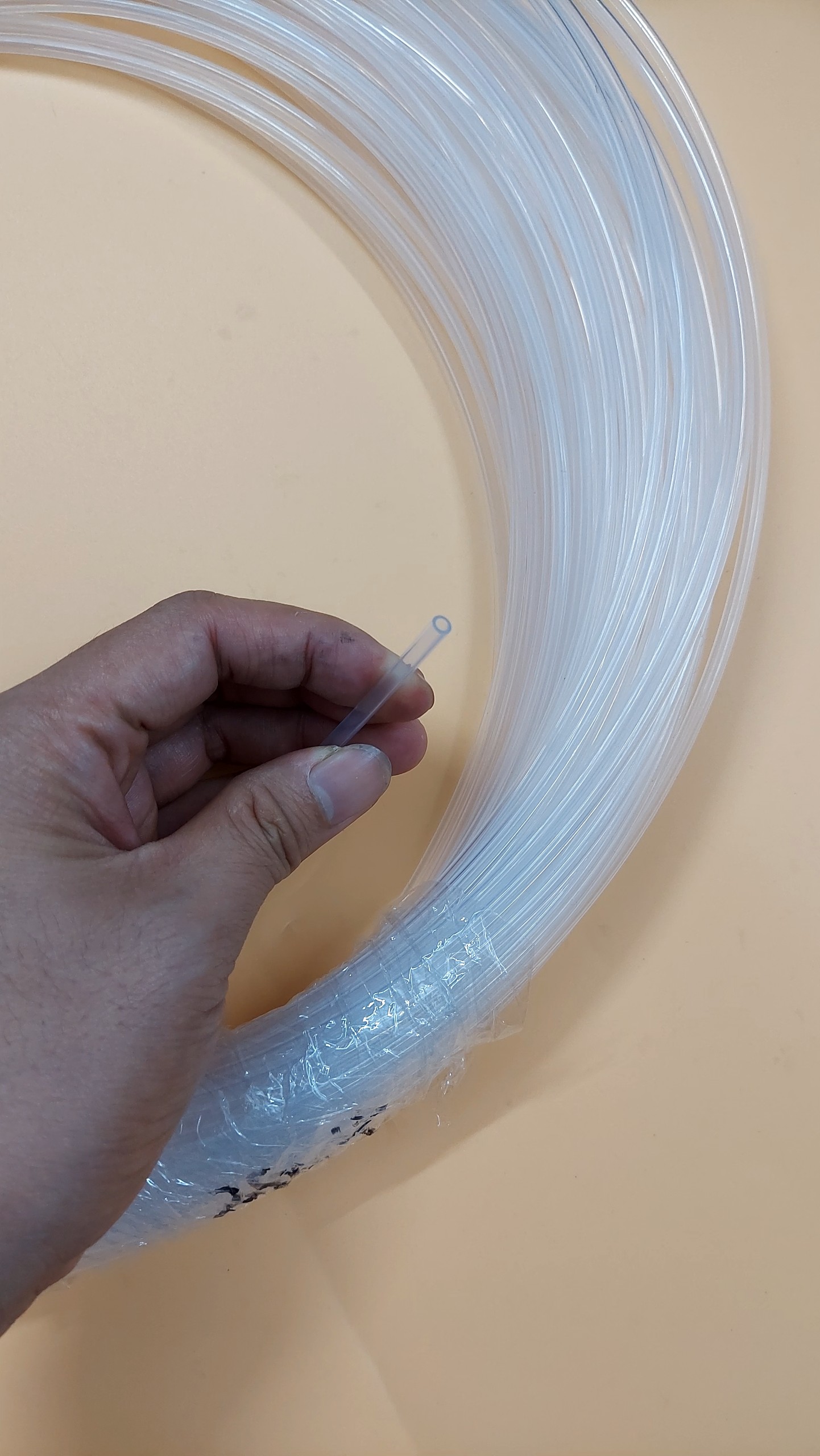 1m Ống Teflon trong suốt ống PTFE chịu acid kiềm nhiệt độ cao