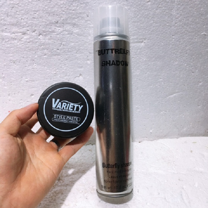Combo gôm shadow 600ml và sáp variety cao cấp