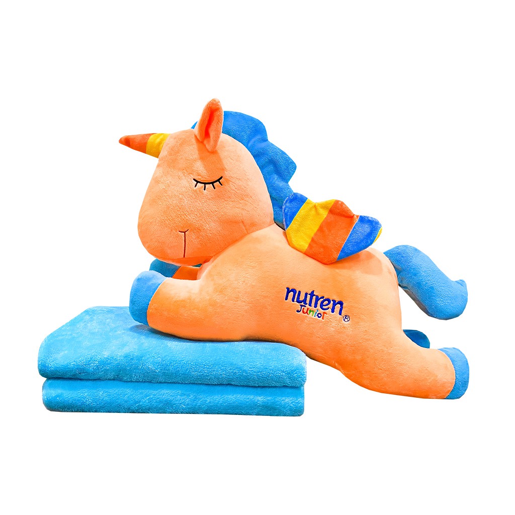 Thanh lý - Bộ mền gối Unicorn / Khủng long/ Mèo Kitty đa năng 3 trong1