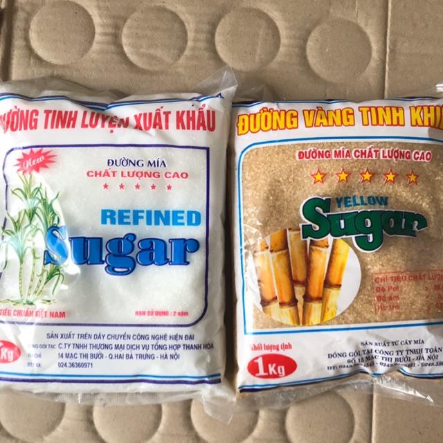 Đường trắng/vàng (hoa mai)xuất khẩu gói 1kg