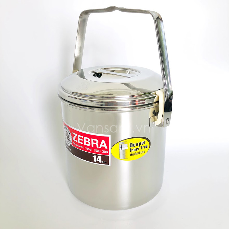 Camen inox 304 Zebra có ngăn sâu lòng 14cm - Hàng chính hãng