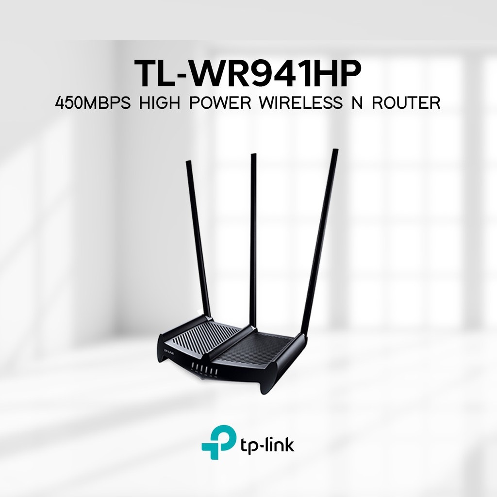 Router wifi tp-link tl-wr941hp công suất cao tốc độ 450mbps chuẩn n - hãng phân phối chính thức