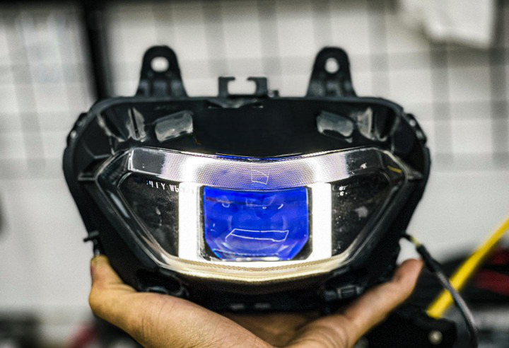 Full chóa cos - bi cầu led 1.5 ma racing vào chóa cos cho exciter155 vva - y16zr