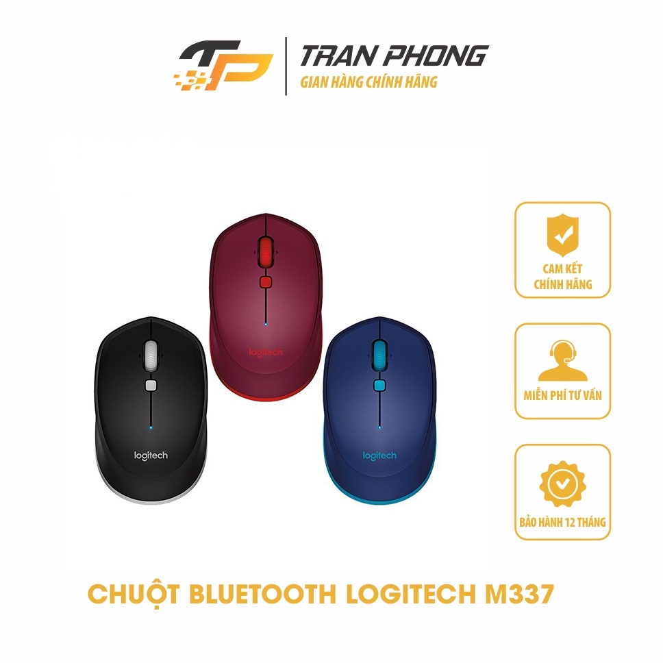 Chuột không dây Bluetooth Logitech M337 - Hàng Chính Hãng BH 12 tháng