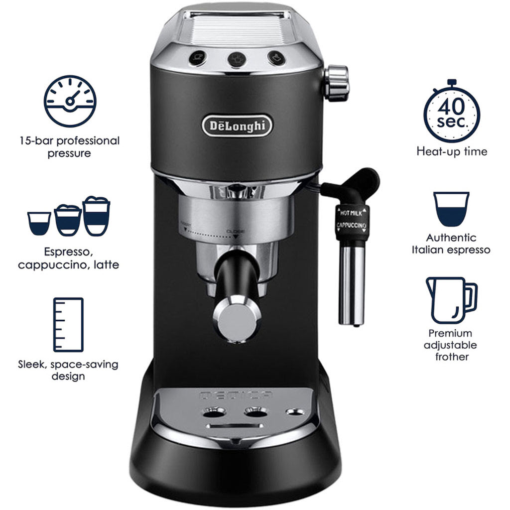 Máy pha cà phê Espresso Delonghi EC685 - Hàng nhập khẩu mới nguyên hộp 100% - BH 12 tháng kể từ ngày nhận hàng - Máy pha cafe Espresso Cappuccino - Máy pha cà phê mini gia đình - Model tiền nhiệm của Delonghi EC785
