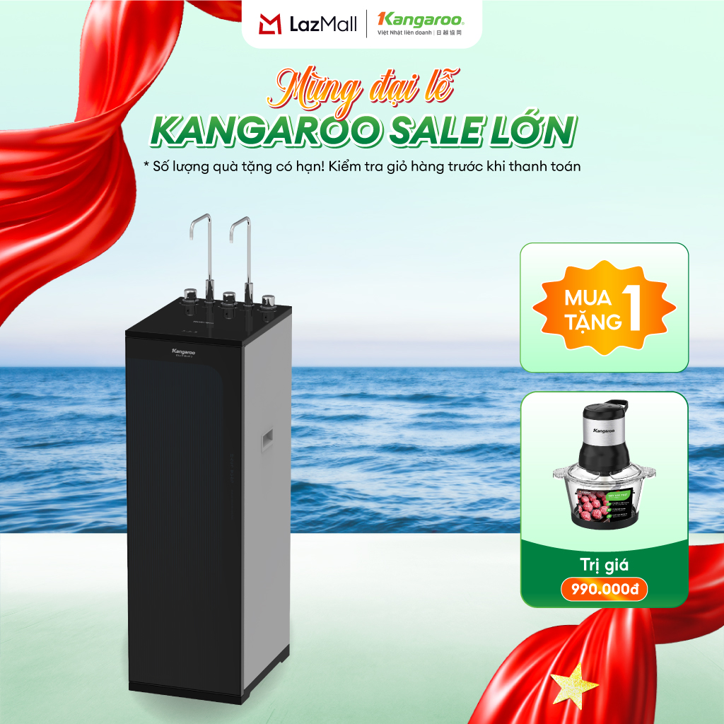 [LẮP ĐẶT MIỄN PHÍ] Máy lọc nước nóng lạnh Hydrogen Kangaroo KG10A16