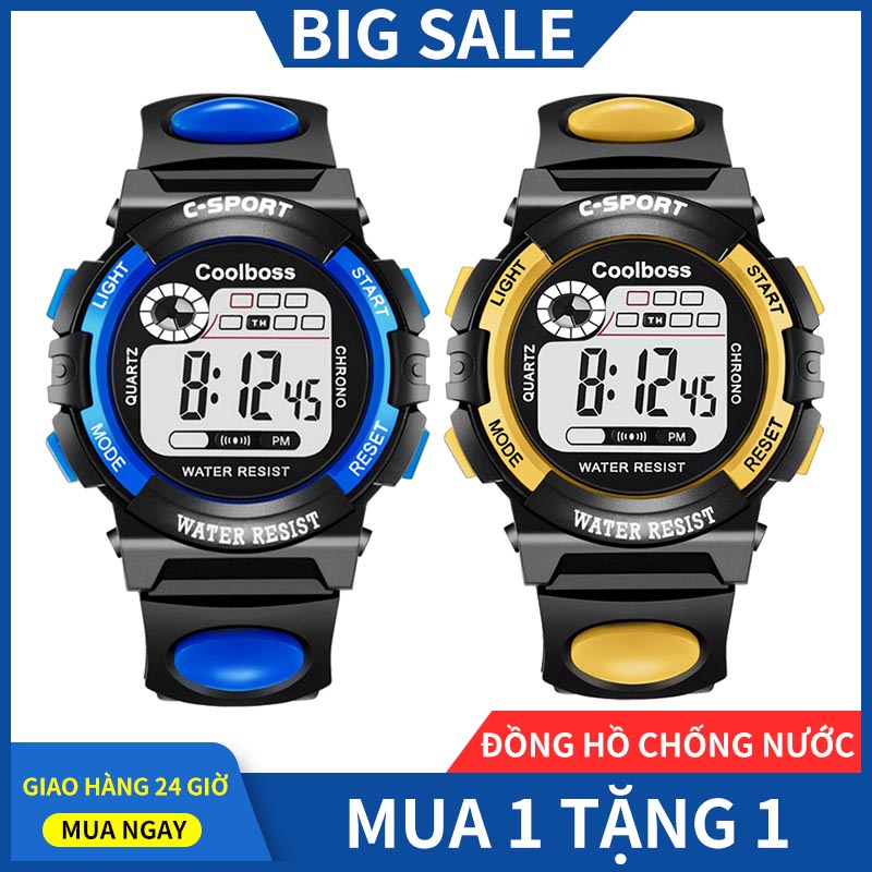 (Mua 1 tặng 1) Đồng hồ trẻ em đa chức năng kết