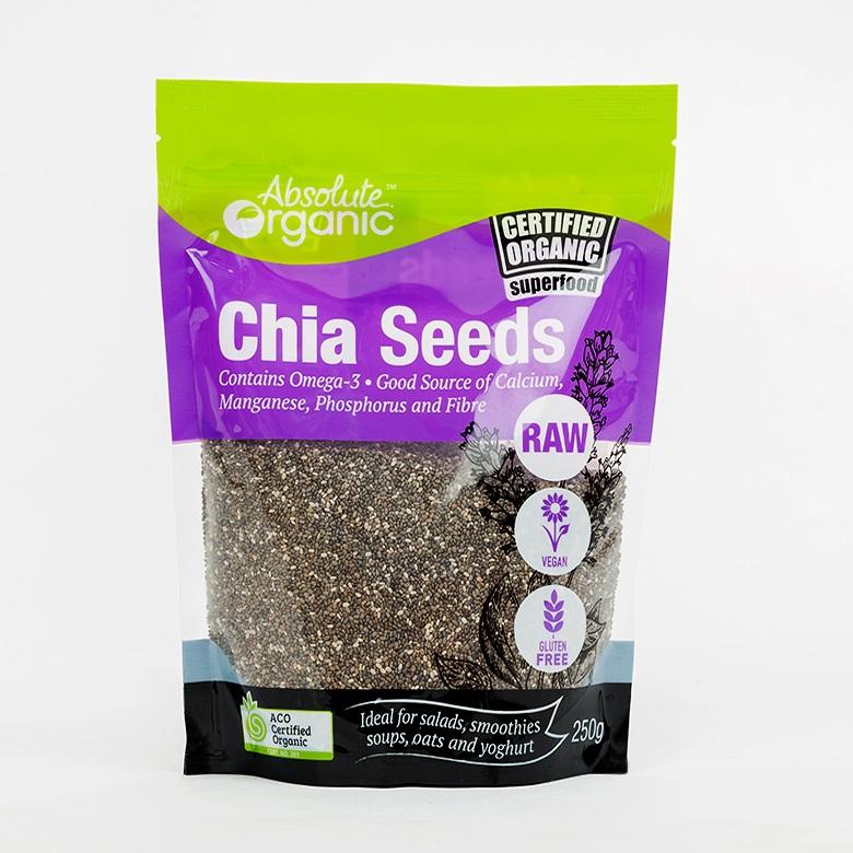 Hạt chia đen hữu cơ-absolute organic chia seed n250gr