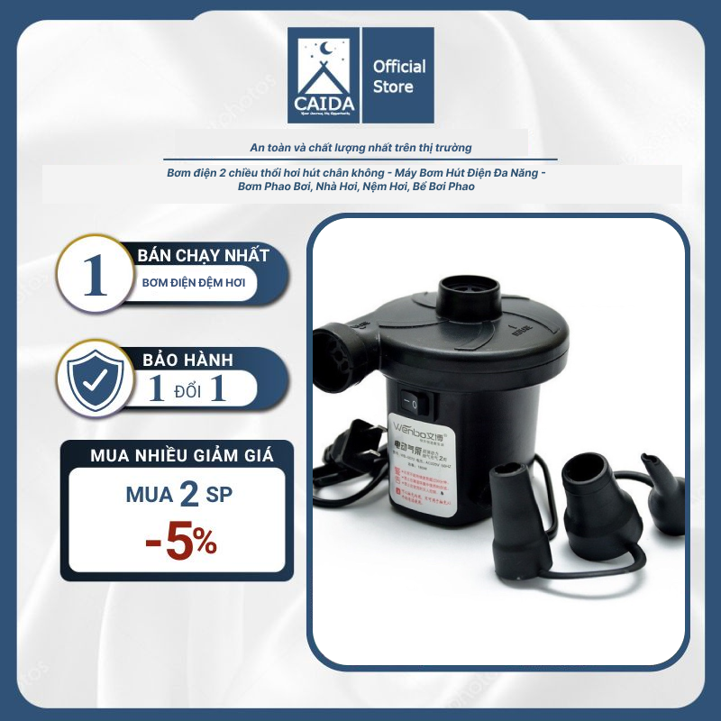 Bơm điện 2 chiều thổi hơi hút chân không - Máy Bơm Hút Điện Đa Năng - Bơm Phao Bơi, Nhà Hơi, Nệm Hơi, Bể Bơi Phao