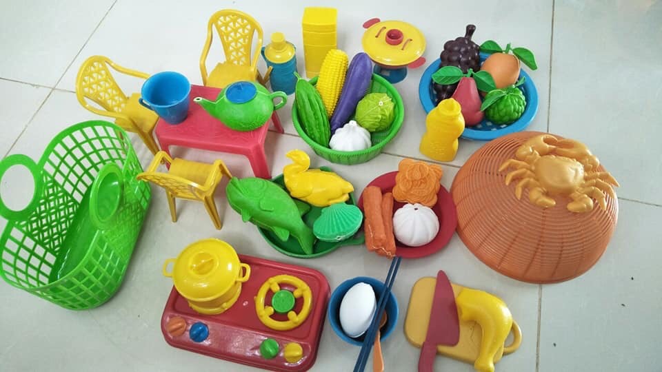 Đồ chơi cân ký nấu ăn set 1kg, 2kg siêu yêu cho bé