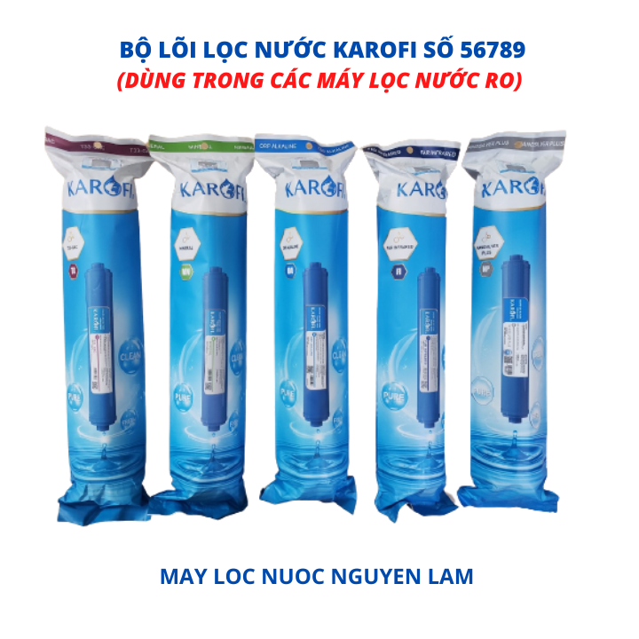 Bộ lõi lọc nước karofi số 56789-