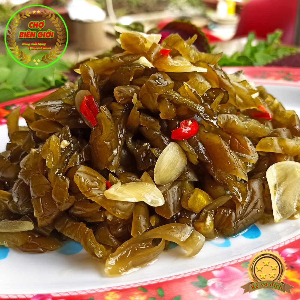 Mắm dưa leo trộn sẵn gia vị tỏi ớt vừa ăn loại đặc biệt hủ 500gr