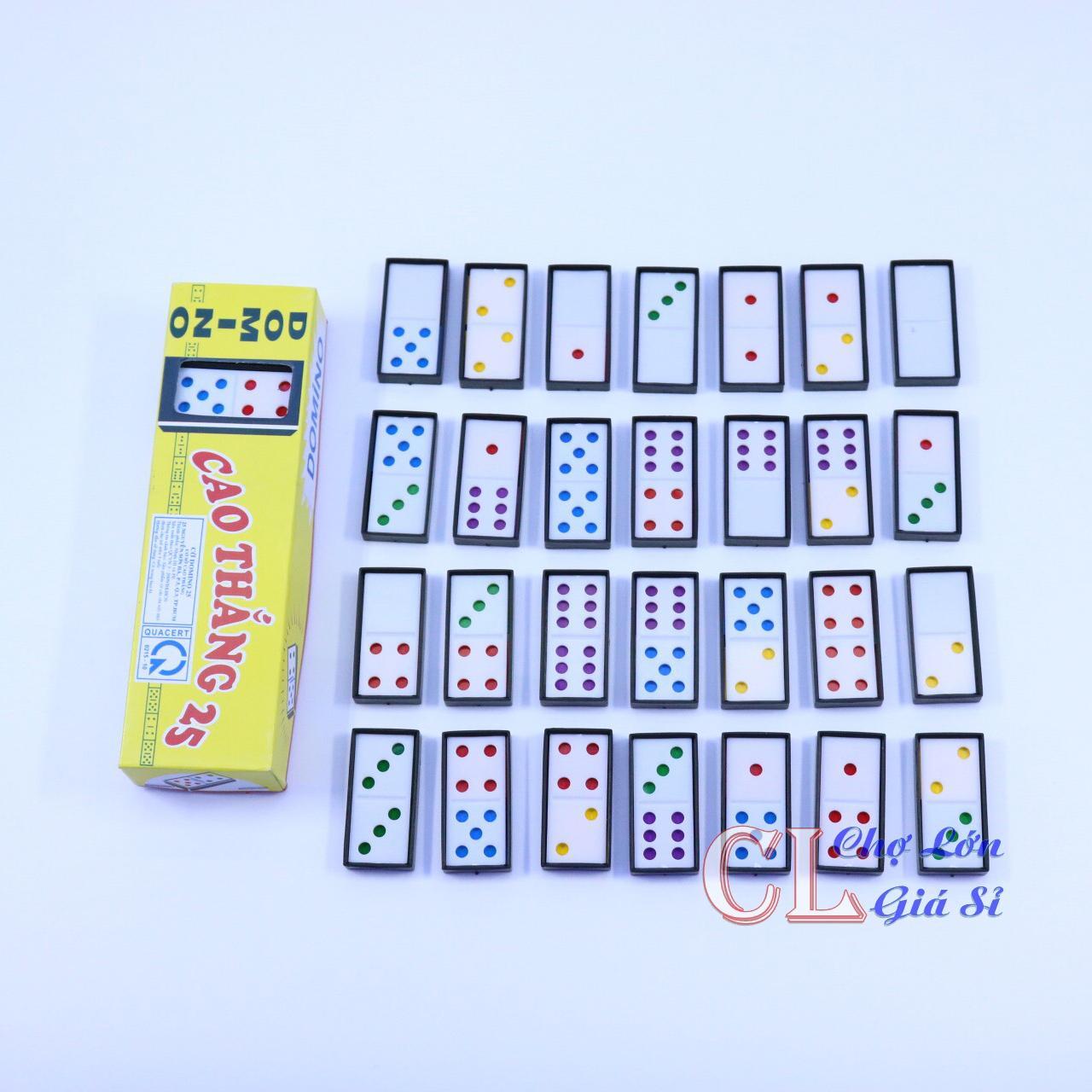 Bộ Cờ DOMINO Giải Trí Cao Thắng 25 Bằng Chất Liệu Nhựa - Bộ Chơi Cờ Giá Rẻ
