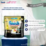 [KOL]Viên Rửa Chén Bát Hương Chanh Finish Powerball Ultimate Plus 18 Viên