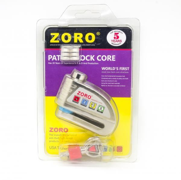 Khóa đĩa chống trộm xe máy còi hú zoro