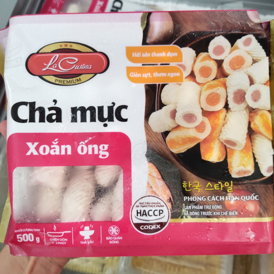 Chả mực xoắn ống Lacu
