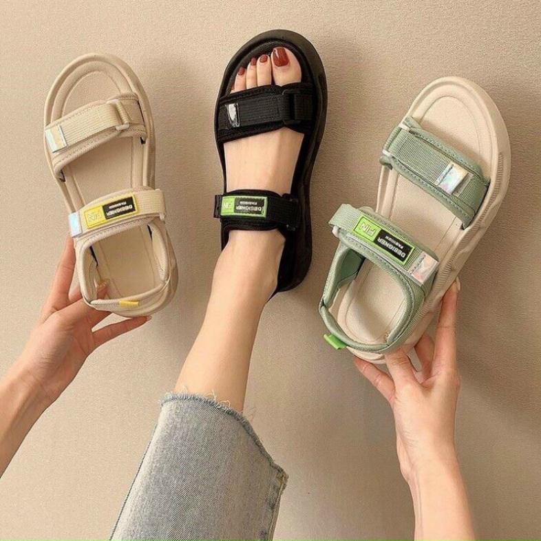 Sandal nữ ANNA 2 quai dán, chất da mềm và êm chân,Giày sandal nữ đế, dép quai ulzzang học sinh