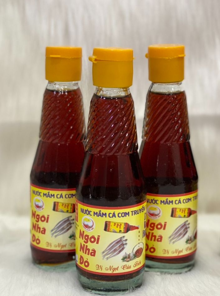 Nước mắm cốt thượng hạng - nước mắm cá cơm nguyên chất - thương hiệu ngôi nhà đỏ - nước mắm cá cơm truyền thống