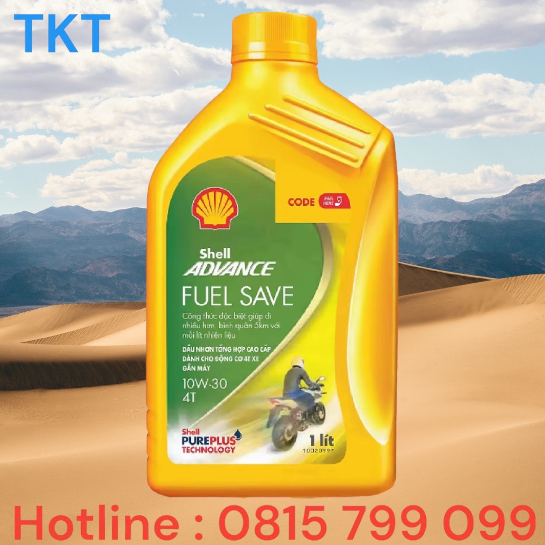 SHELL ADVANCE FUEL SAVE 10W-30 Dung tích 1L