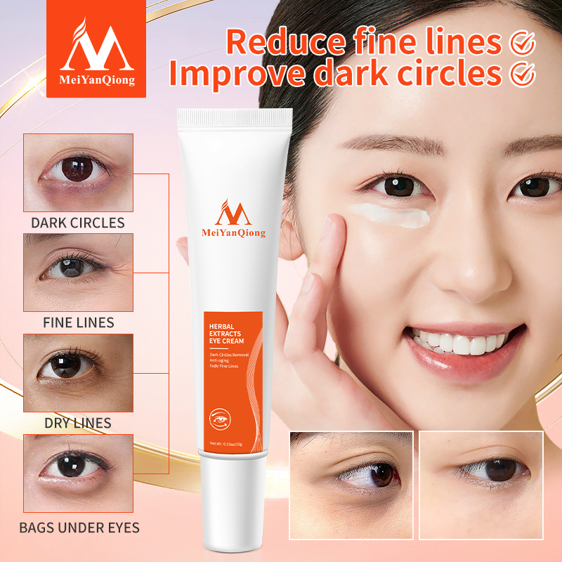 MeiYanQiong kem dưỡng mắt peptide collagen chống nhăn chống lão hóa kem dưỡng làm săn tăng đàn hồi và làm sáng da loại bỏ bọng mắt quầng thâm chăm sóc mắt hiệu quả