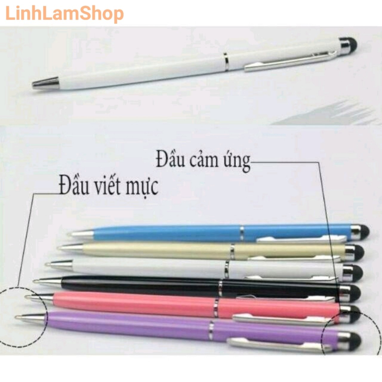 Bút cảm ứng tiện dụng dùng cho điện thoại , máy tính bảng và làm bút viết thông dụng