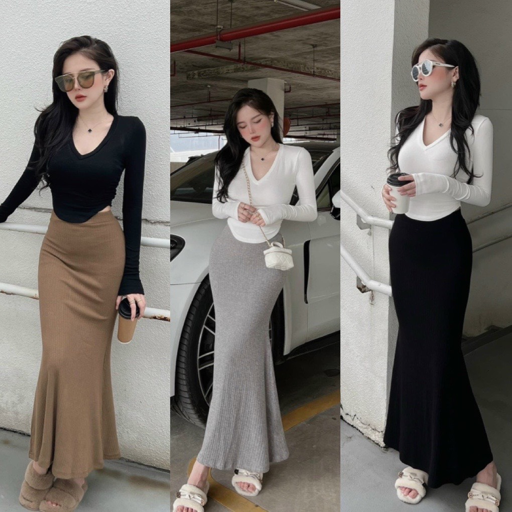 Váy Đầm Suông Dáng Dài In Hoa Chữ LOVE CHân Váy Đuôi Cá Quảng Châu 2023   Lazadavn