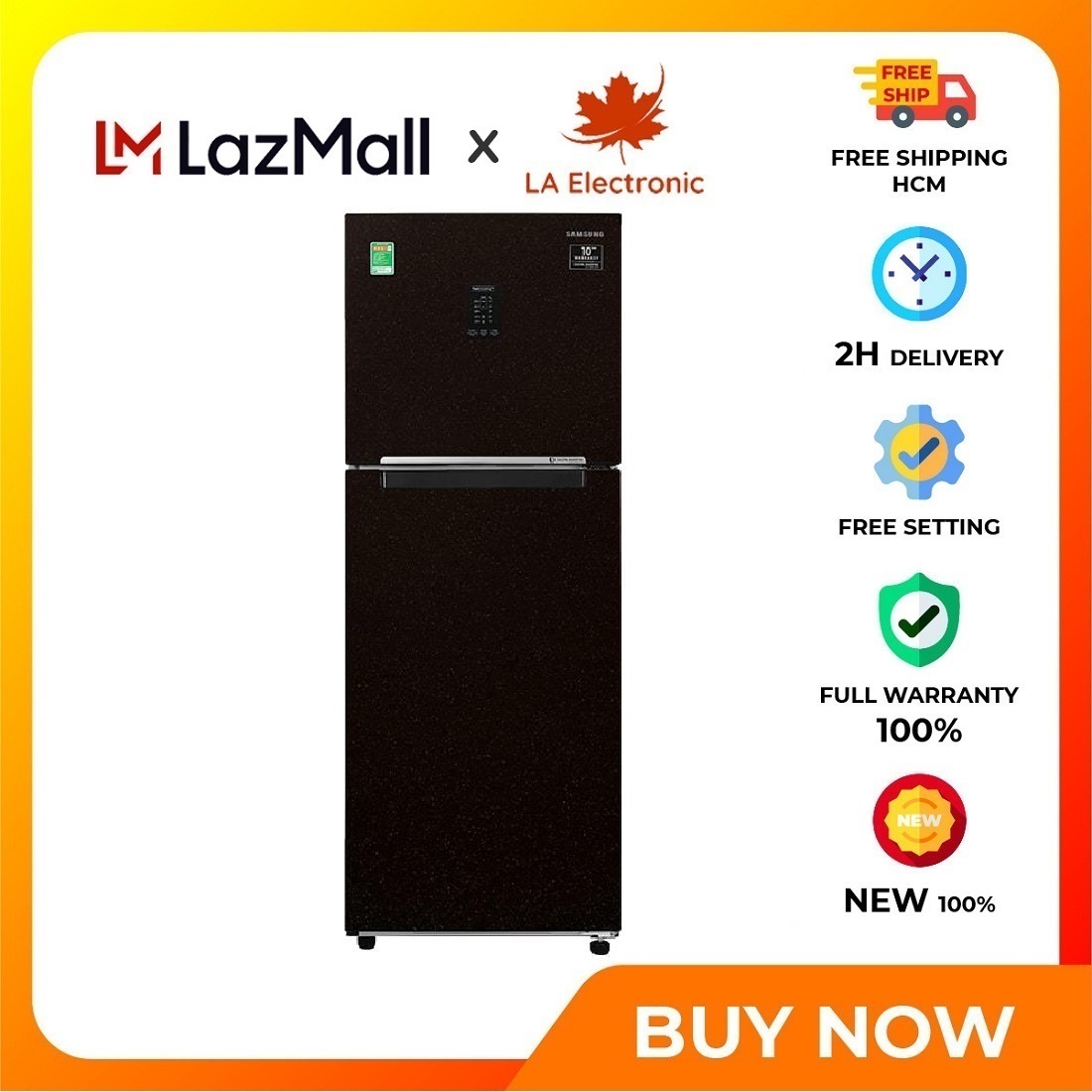 Trả góp 0% - tủ lạnh samsung inverter 300 lít rt29k5532by/sv mới 2020- bảo hành 2 năm - miễn phí vận chuyển hcm