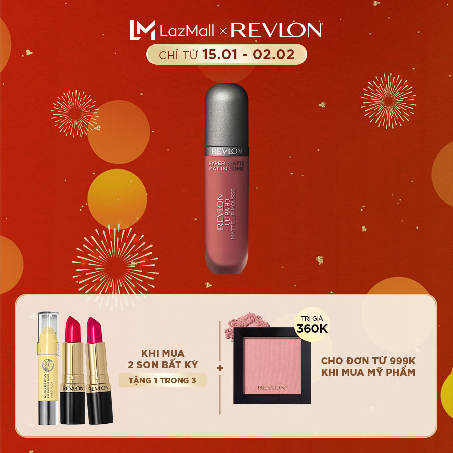 Son kem siêu lì Revlon Ultra HD Lip Mousse 5.9ml
