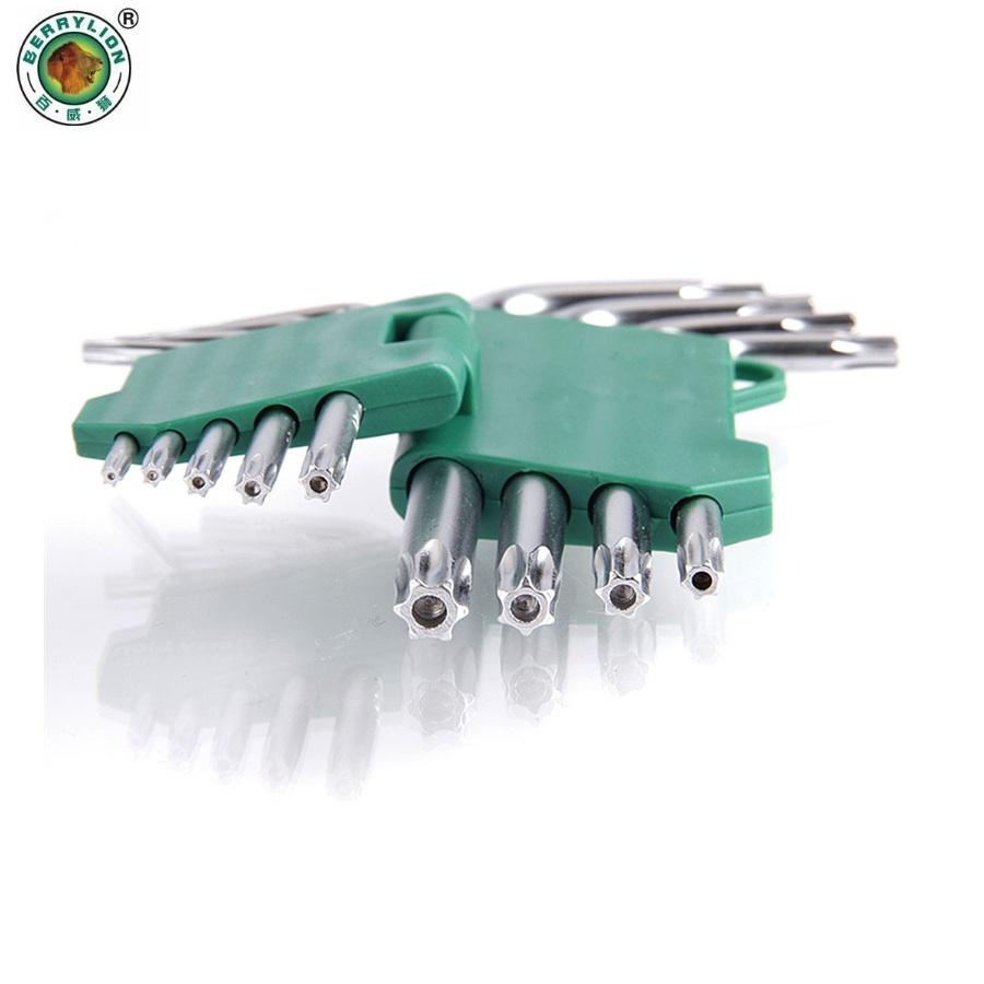 Bộ Lục giác đầu bông 9 chi tiết Berrylion, 12 cạnh - Lục giác bông hoa thị, khoá lục giác sử dụng nhiều trong cơ khí, sửa chữa - Thương hiệu Sư Tử - HẢI MY STORE