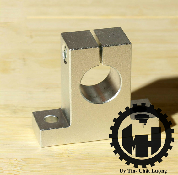 Gối đỡ thanh trượt tròn sk12 16 20 25 30 nguyên khối chắc chắn