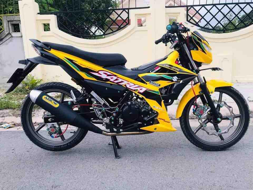 [ QUÍ KHÁCH VUI LÒNG MANG TEM RA TIỆM CHO THỢ DÁN] TEM RỜI Satria Fi vàng đen