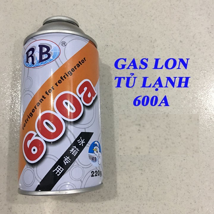 Gas lon tủ lạnh r600a
