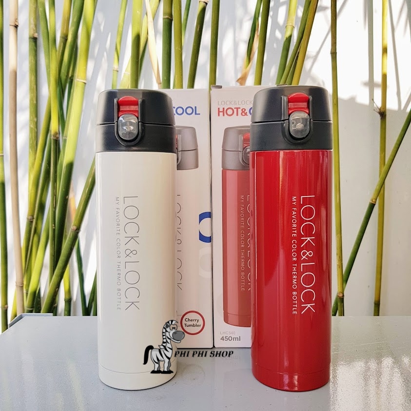 [HCM]Bình Giữ Nhiệt Lock&Lock Cherry Vacuum 450ml LHC540