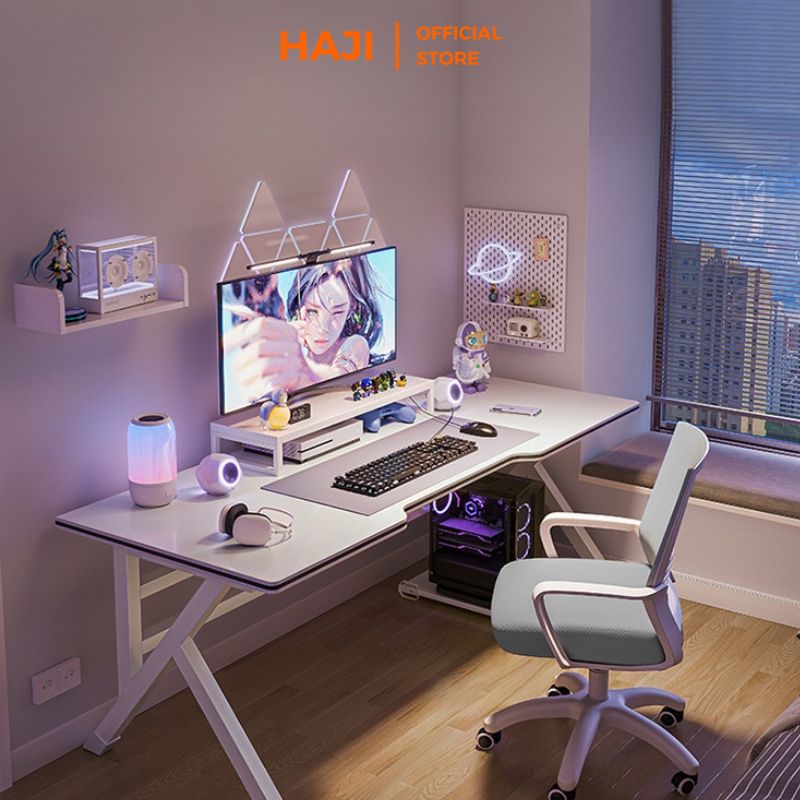 Bàn gaming bàn làm việc chân chữ K khung thép sơn tĩnh điện thương hiệu HAJI - AM80