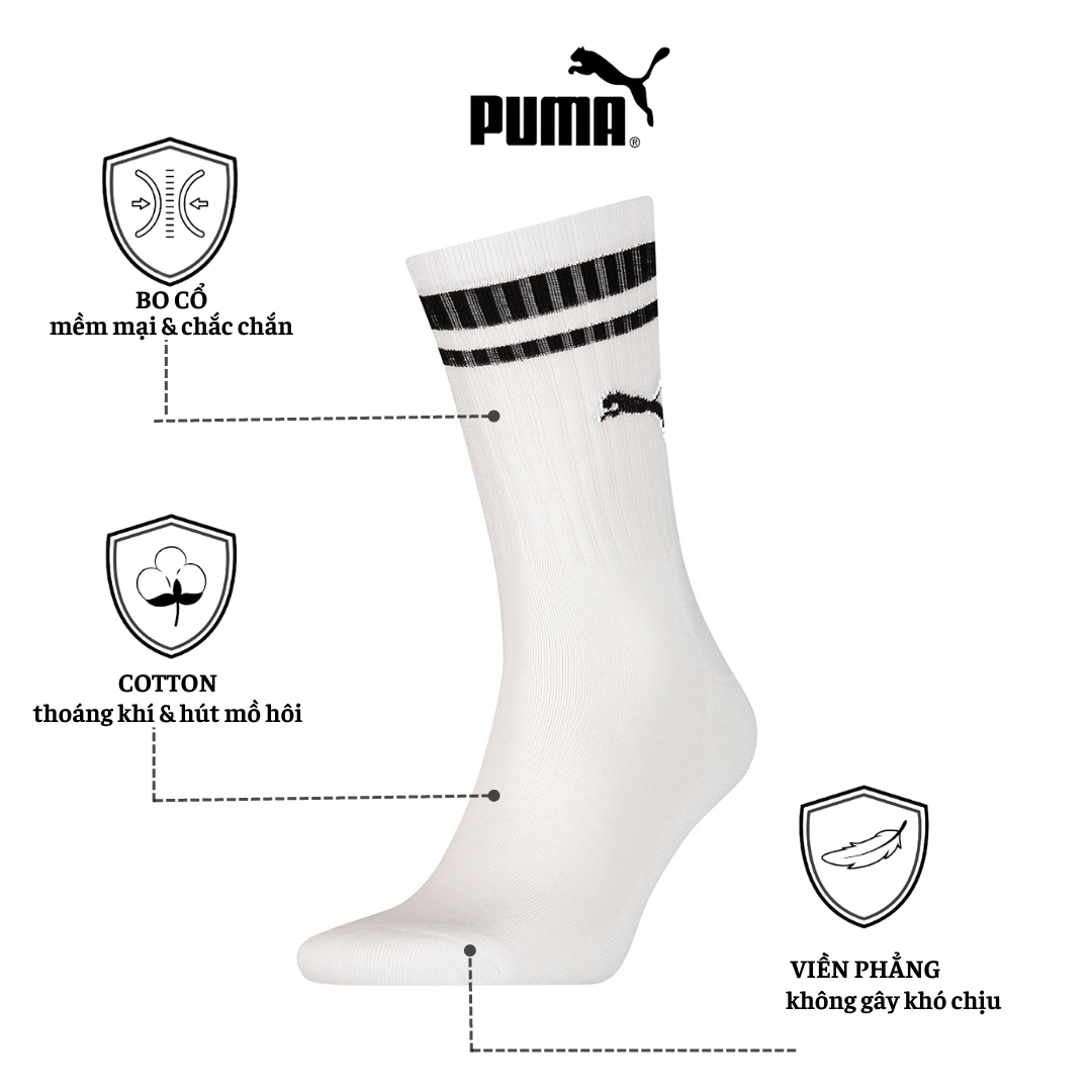 Puma Tất nam nữ Unisex cổ dài Puma Unisex Sock