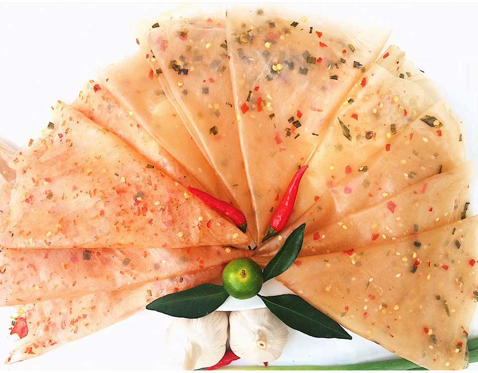 Bánh tráng dẻo me cay - túi 500g - đặc sản tây ninh
