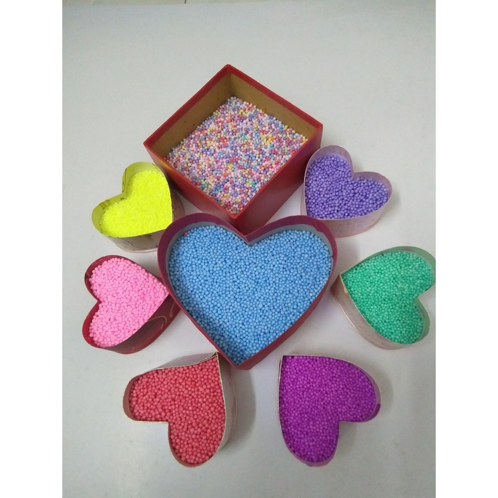 Hạt Xốp Màu Liti 1-2Ly Siêu Đẹp, Quà Lưu Niệm, Quà Tặng, Trang Trí Hộp Quà