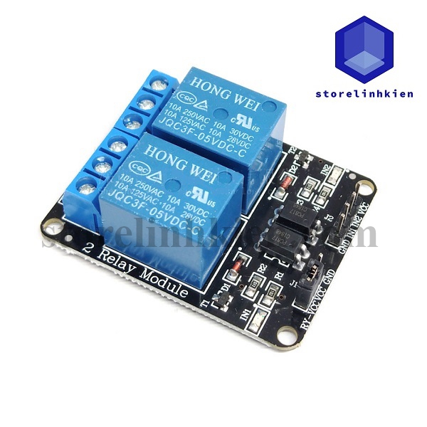 Mạch 2 relay 5v & 12v opto cách ly