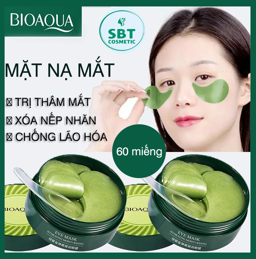 [HCM][Mắt Đẹp] Hộp 60 Miếng Mặt Nạ Mắt Bioaqua Giúp Giảm Thâm Quầng Mắt Bọng Mắt Xóa Mờ Nếp Nhăn Chống Lão Hóa