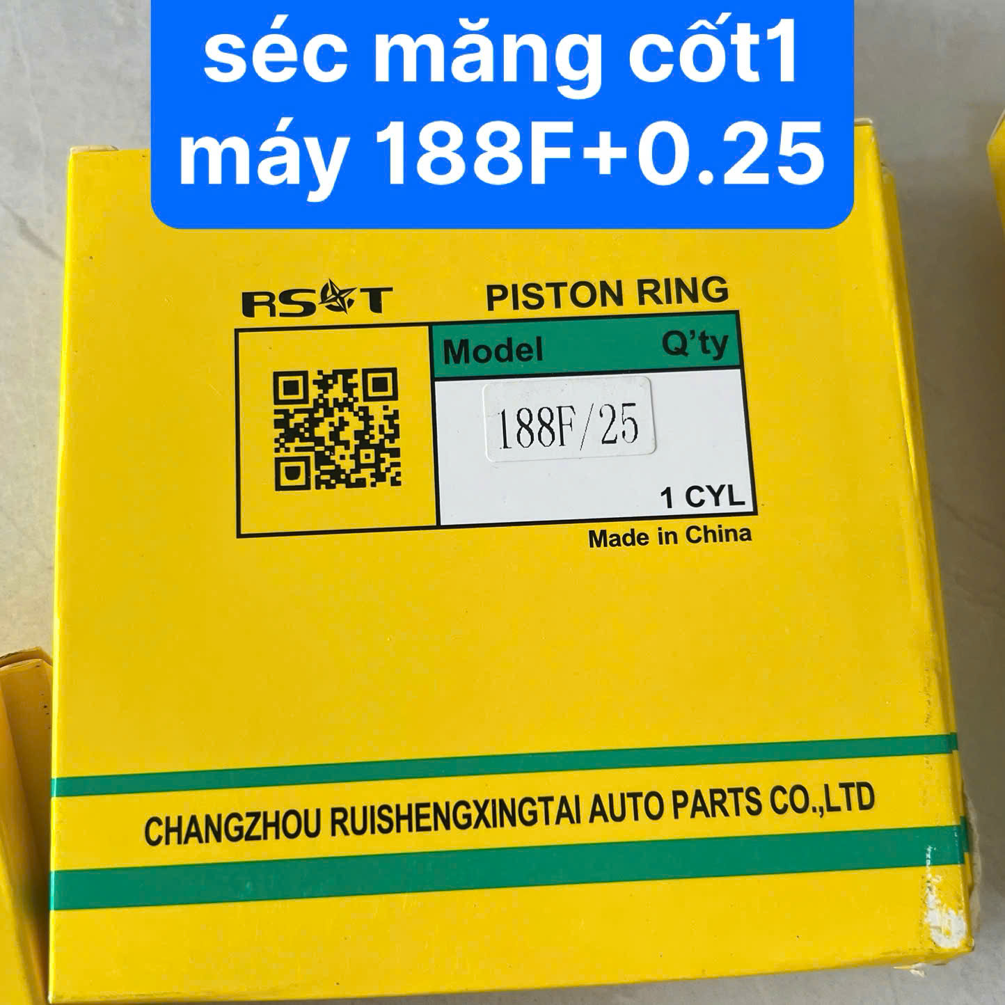 Séc Măng Cốt 1 Máy 188F + 0.25 Xéc Măng Máy Dầu 188F + 0.25 Cost 1 188F Máy Cày Và Máy Phát Điện (kho 6102)