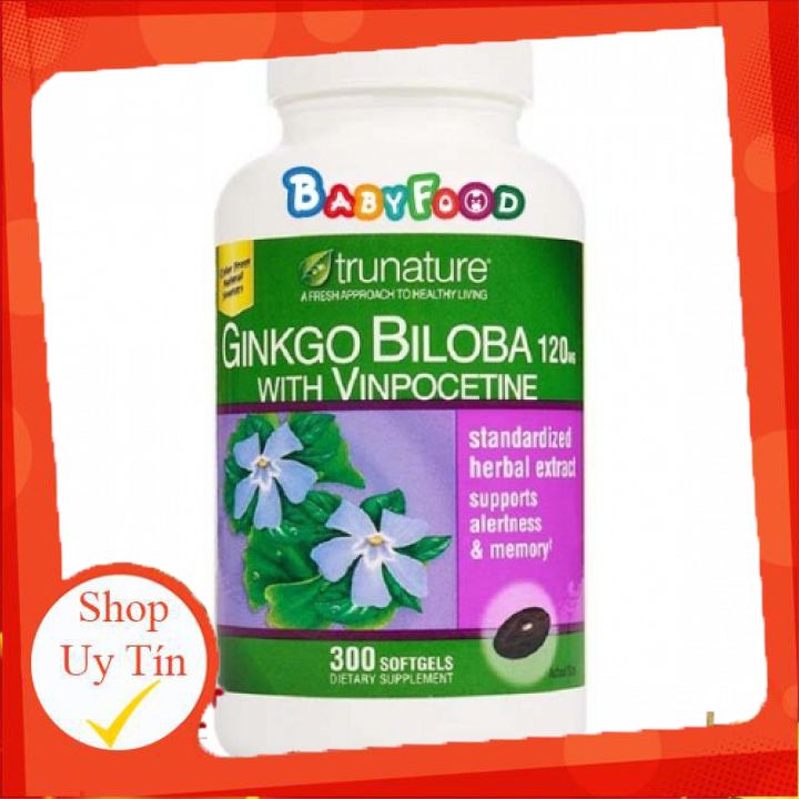 [HCM]Thuốc bổ não Ginkgo Biloba 120mg 300 viên Mỹ