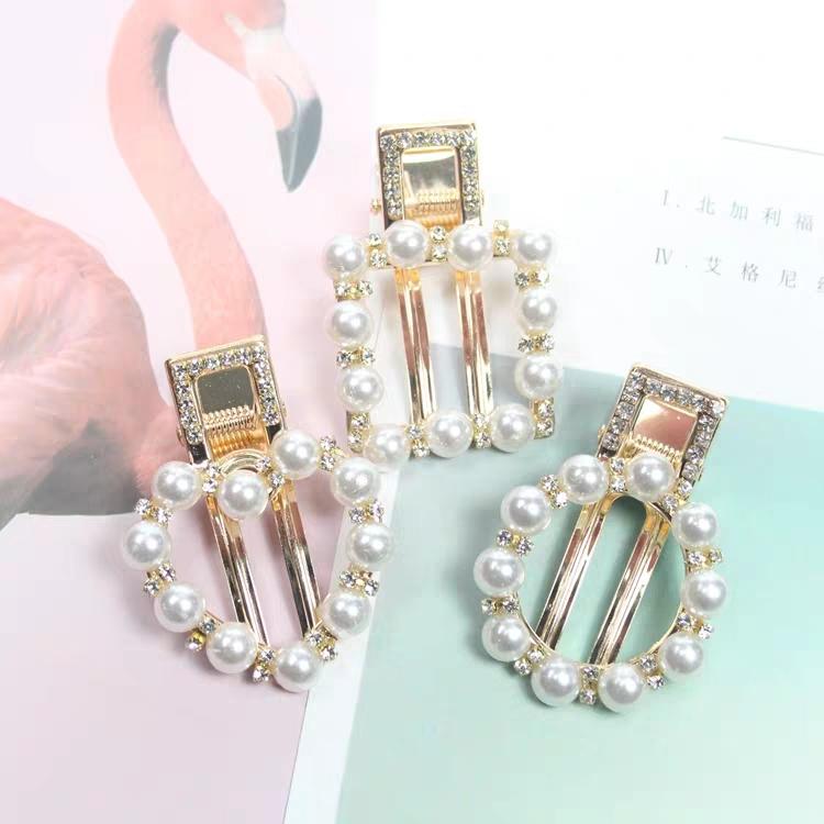 Set 3 kẹp tóc nữ đính đá xinh xắn lấp lánh hàng hot