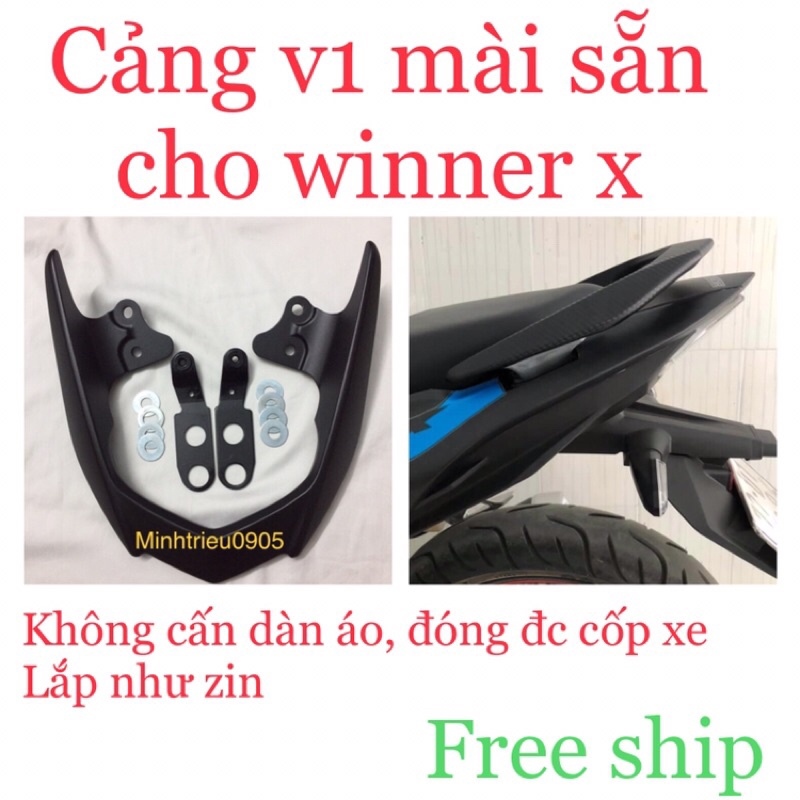 Mua Tem Winner V1 Xám Xi măng Hoa văn D tại Win Racing Shop