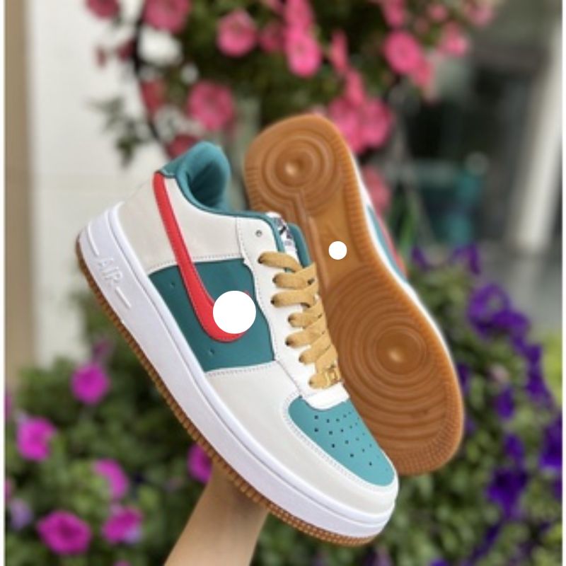 [ XẢ KHO ] GIÀY SNEAKER AF1 MÀU XANH ĐỎ,Giày AF1 Hàng Cao Cấp full box-