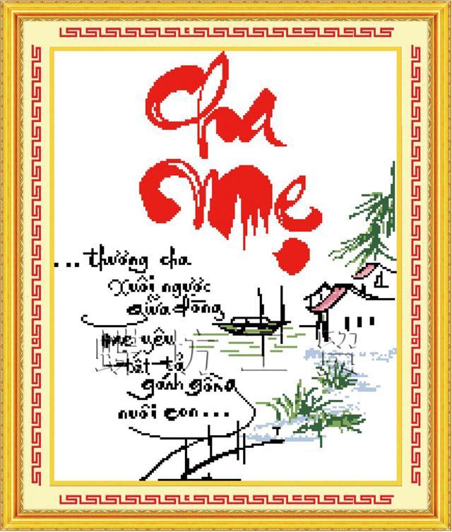 Tranh thêu chữ thập cha mẹ ah dlh-222188