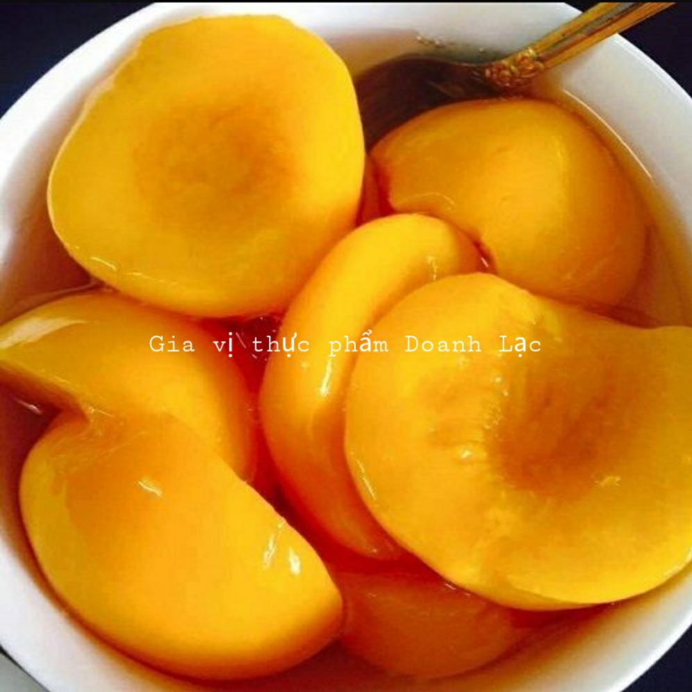 [HCM]Đào đóng hộp / Đào ngâm nước đường / Đào lon Bitraco 830gr ?? Trái đào cực giòn ngọt [Chính hãng]