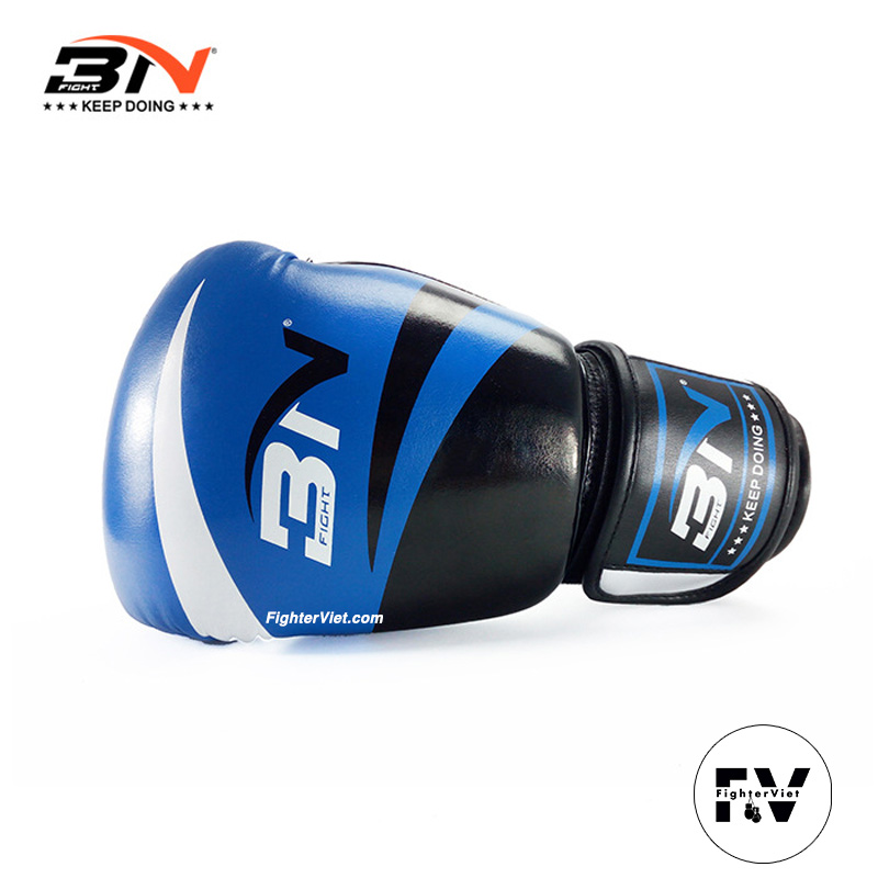 Găng tay đấm bốc bn phiên bản màu xanh găng đấm bốc cao cấp boxing muay thai phiên bản 2023